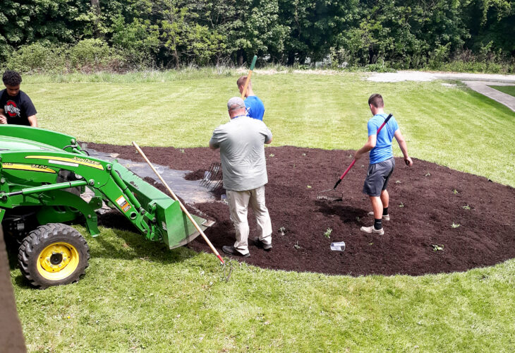 East Liverpool students bring butterfly garden to community center